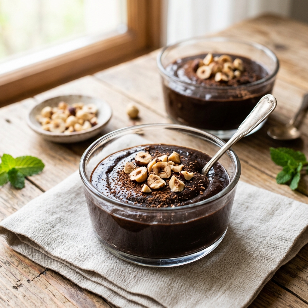 Johannisbrot-Pudding