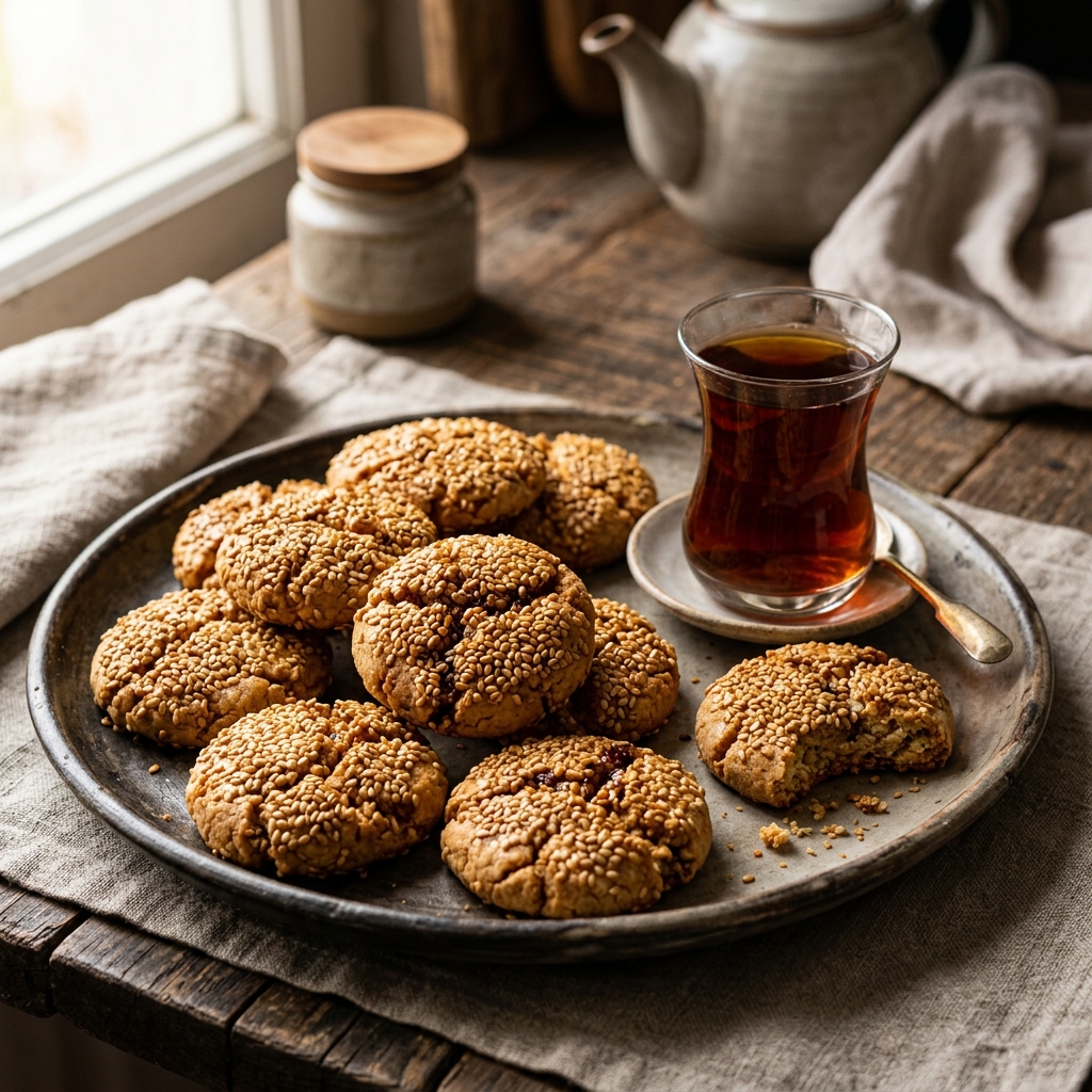 Knusprige Pekmez-Sesam-Kekse | Anadoa Rezepte