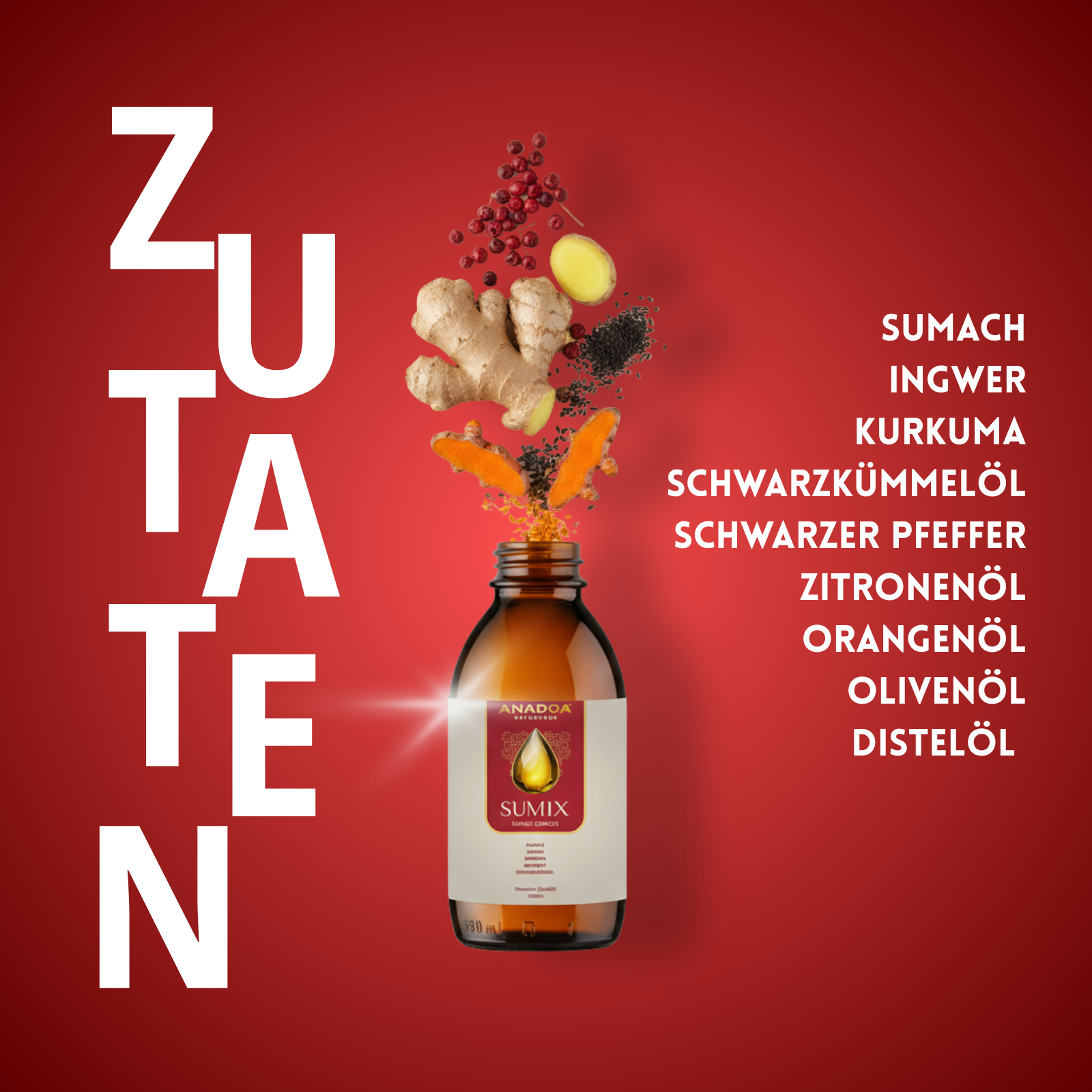 Die natürlichen Zutaten von Sumix